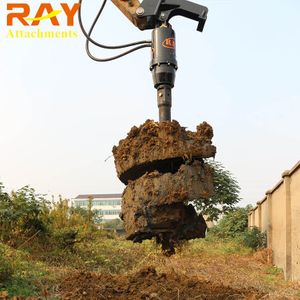 RAY品牌直销挖树桩的工具螺旋钻机小型挖树机 适配10-13吨挖机