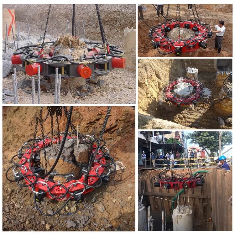 1050mm液压桩头切割机，1050mm的桩断路器出售，热销售液压桩断路器